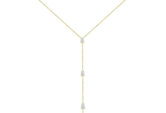 WHITE TROIS NECKLACE