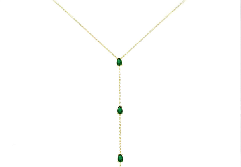 EMERALD TROIS NECKLACE