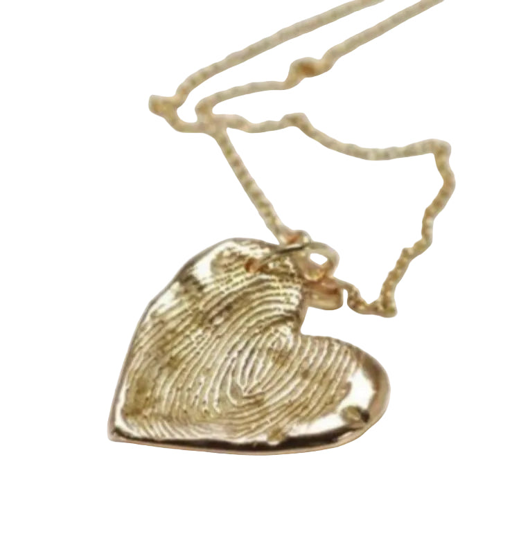 Fingerprint Heart Necklace