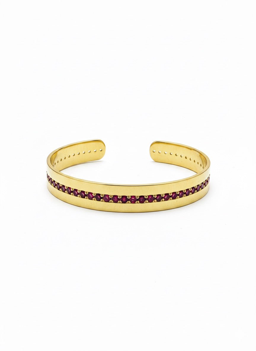 Lumière Burgundy Bangle