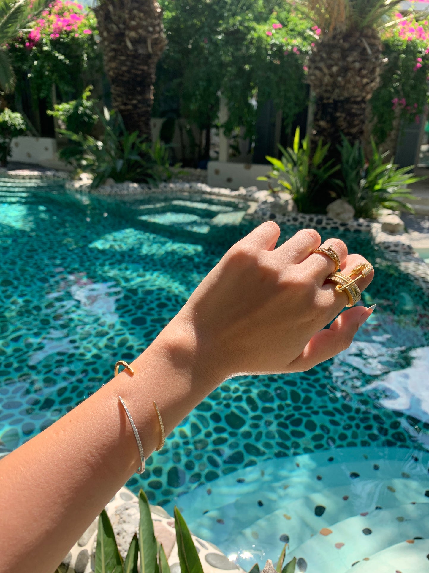 Yellow Gold Choux Bangle