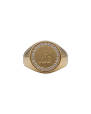 Halo الله Signet Ring