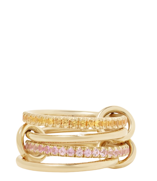 CONNESSO RING PINK&CITRINE