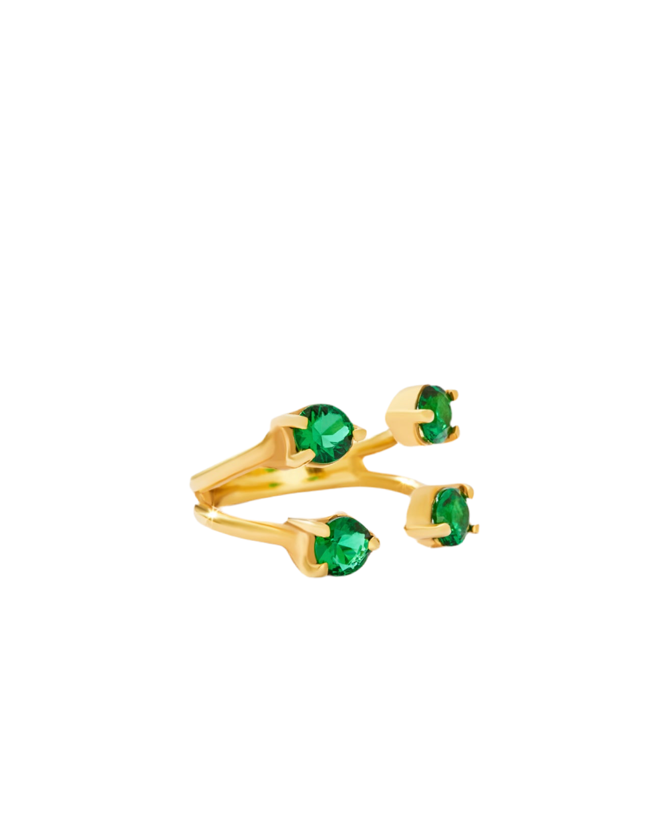 Emerald Claw Ring