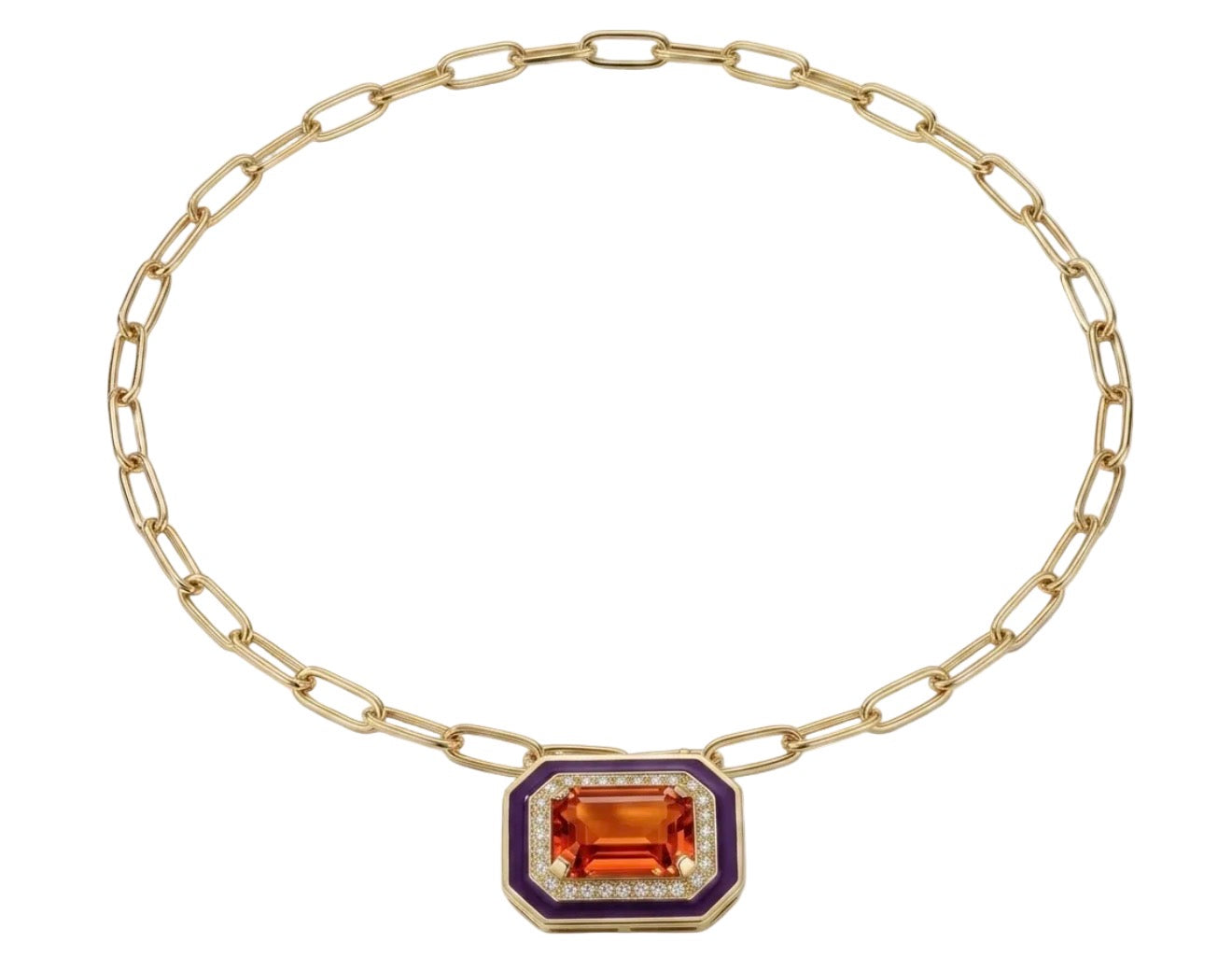 Tramonto Necklace Citrine