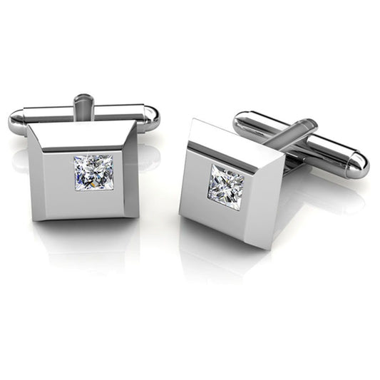 White Gold CuffLinks