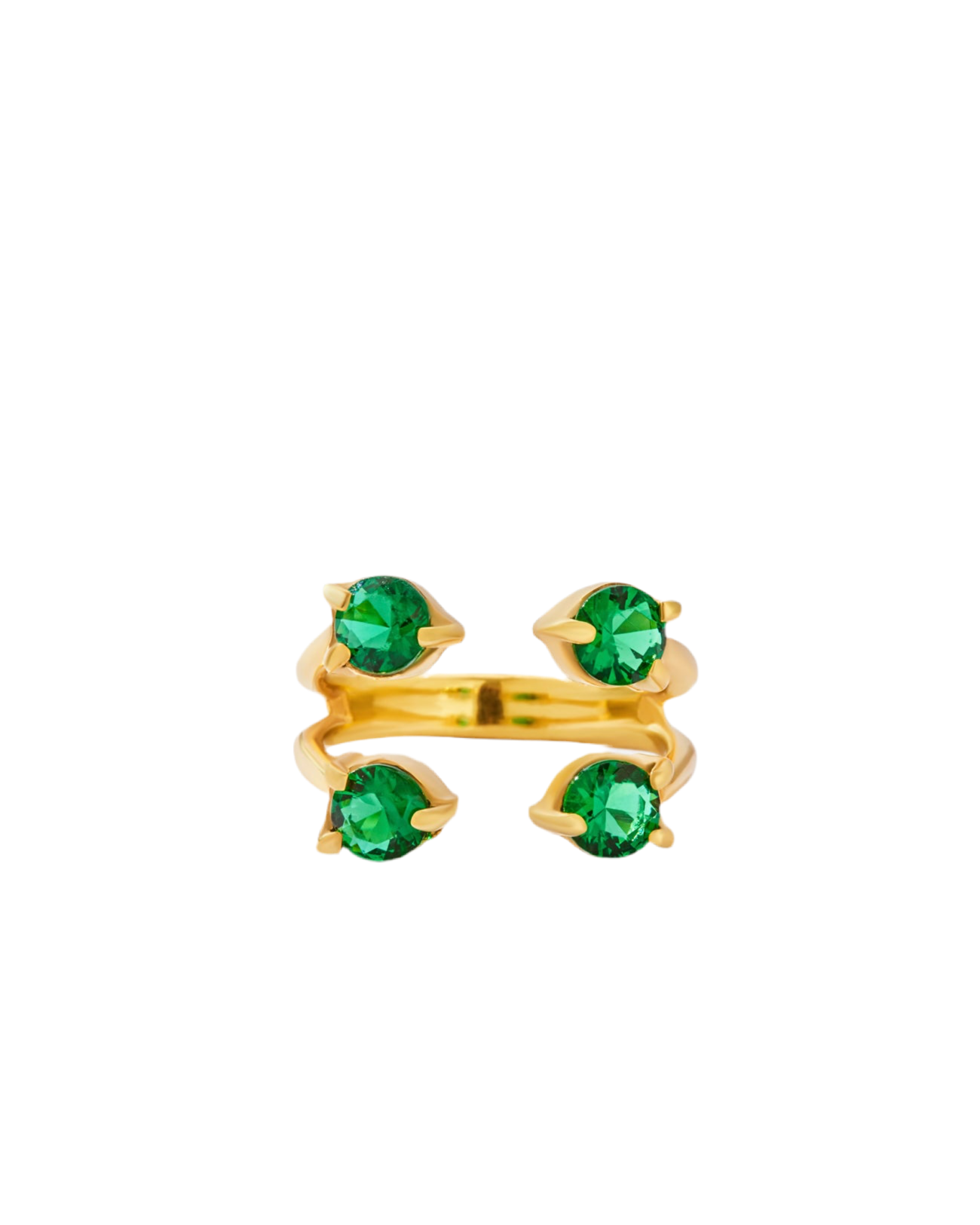 Emerald Claw Ring