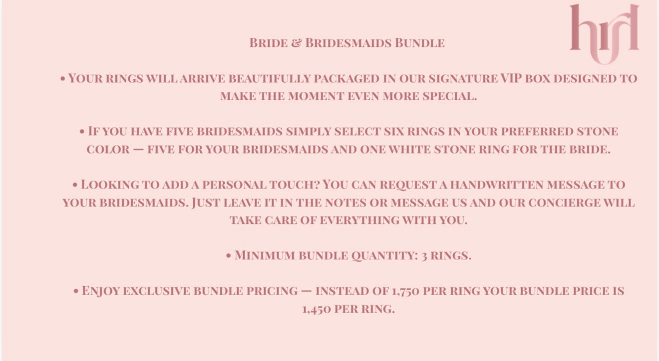Bride & Bridesmaids Bundle