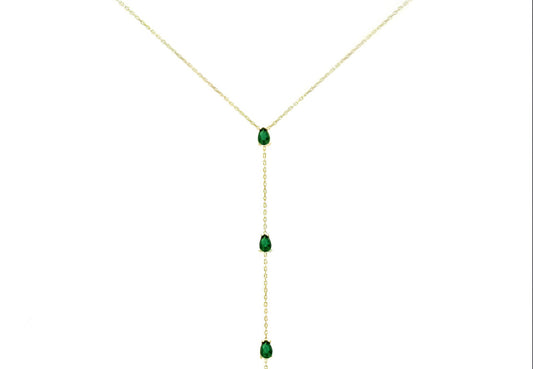 EMERALD TROIS NECKLACE