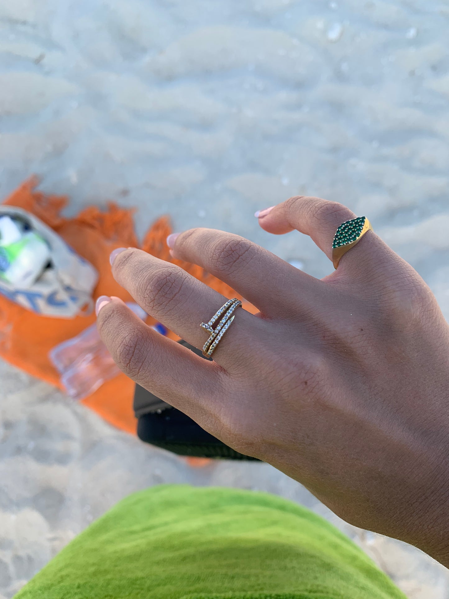 Almond Signet Ring